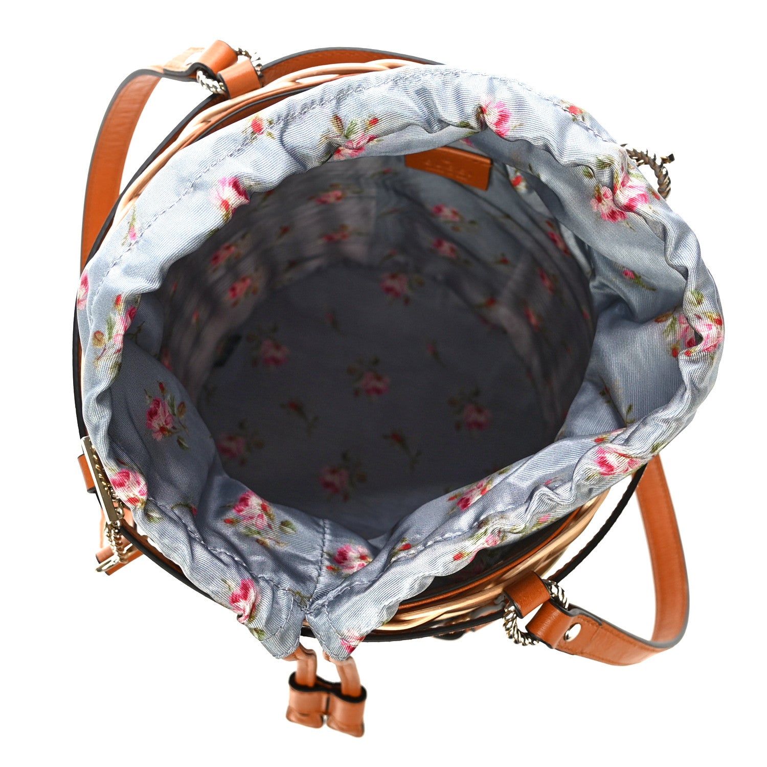 Gucci Wicker Bucket Bag Natural 6 of 12