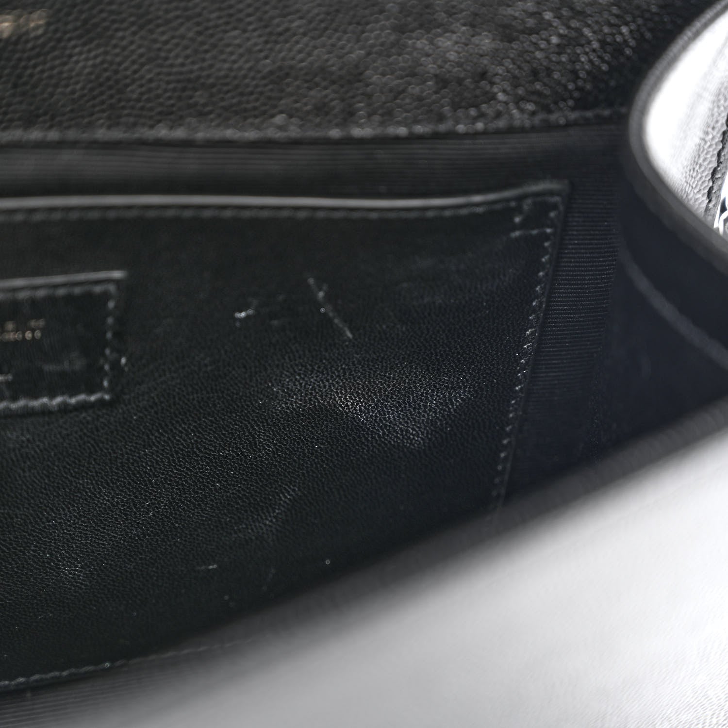 Saint Laurent Grain De Poudre Medium Classic Monogram Monochrome Kate Satchel Black 12 of 13