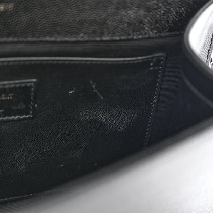 Saint Laurent Grain De Poudre Medium Classic Monogram Monochrome Kate Satchel Black 12 of 13