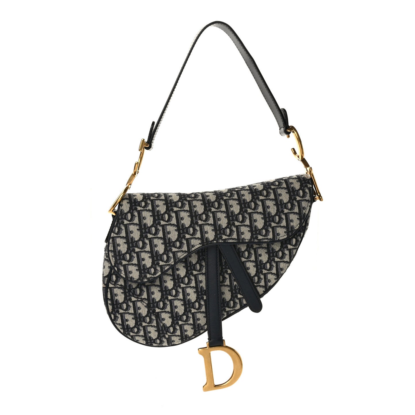 Oblique Saddle Bag Blue