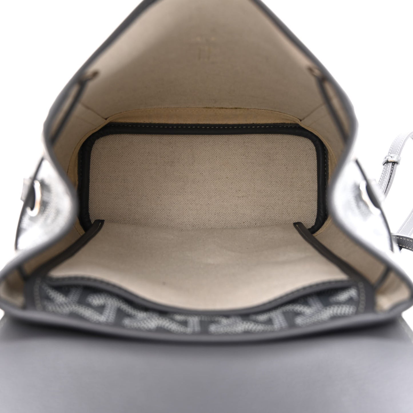 Goyardine Calfskin Mini Alpin Backpack Grey