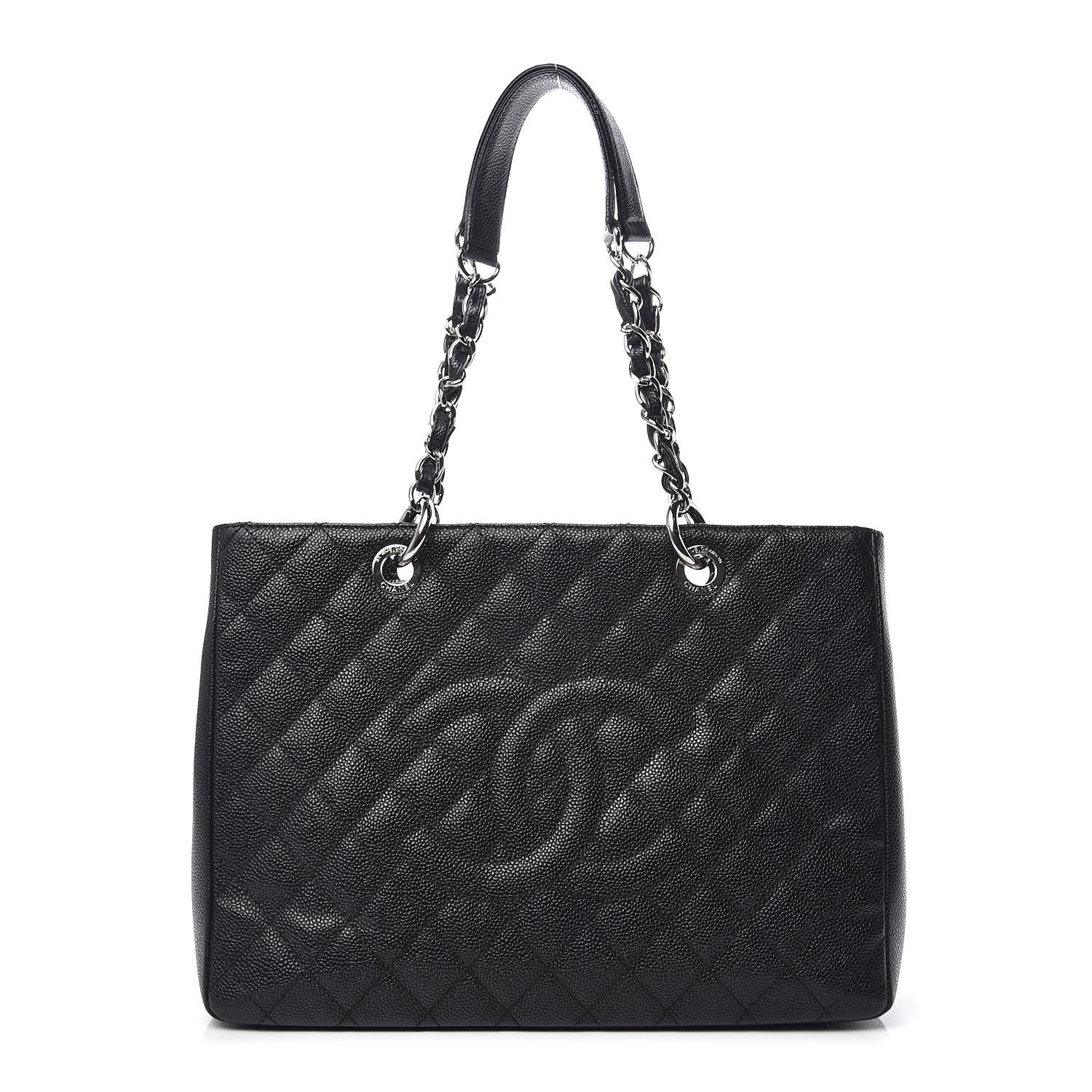 Chanel Caviar Quilted Grand Shopping Tote GST Black 1 of 13