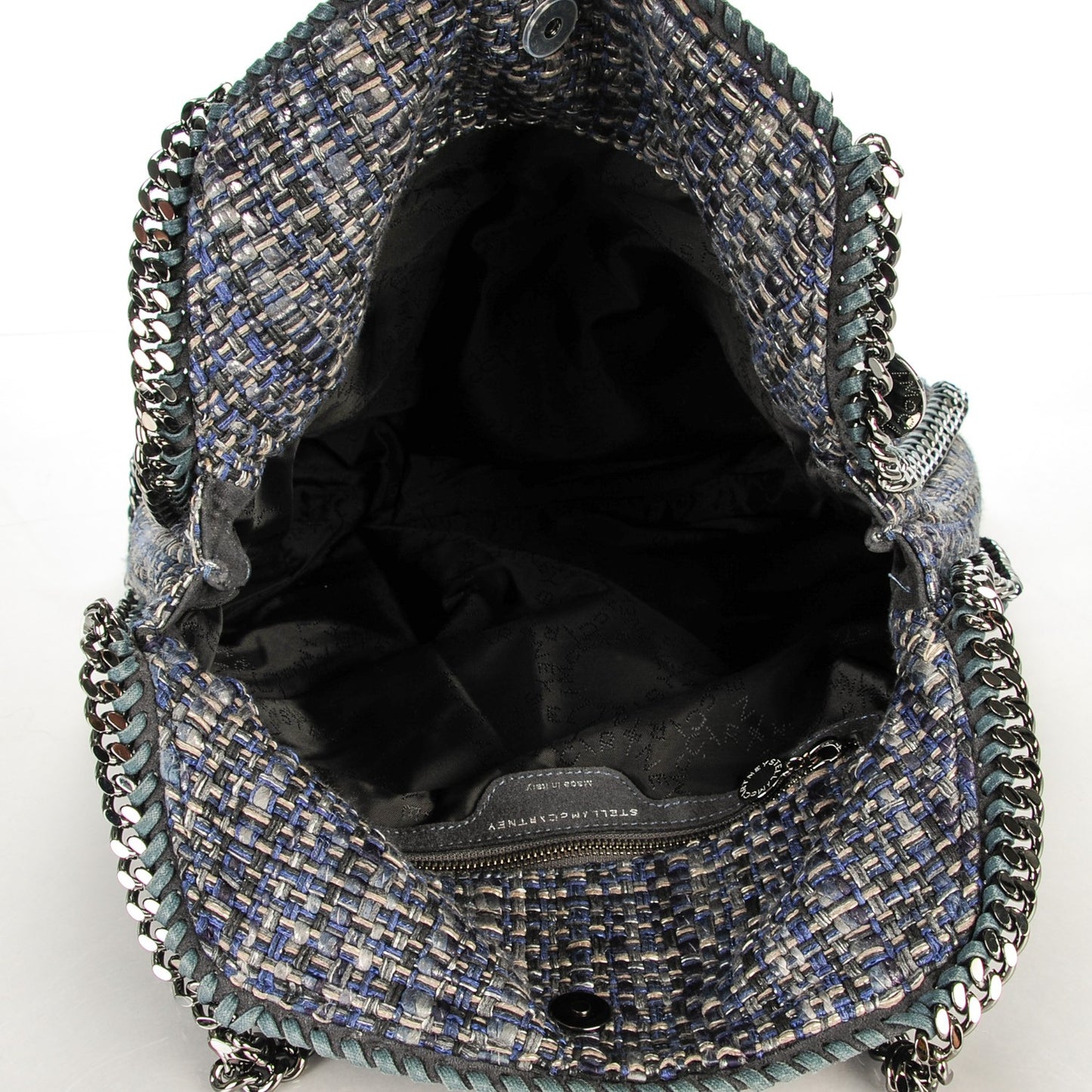 Metallic Woven Boucle Falabella Blue