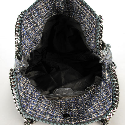 Stella McCartney Metallic Woven Boucle Falabella Blue 5 of 9