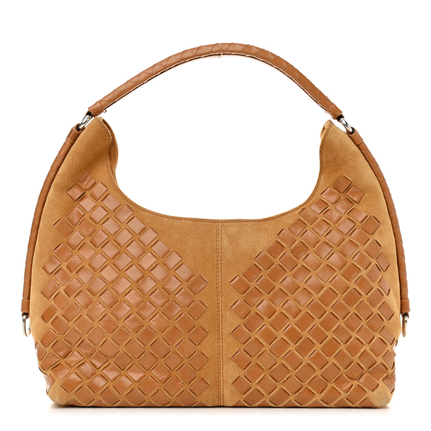 Bottega Veneta Suede Nappa Intrecciato Shoulder Bag 1 of 9