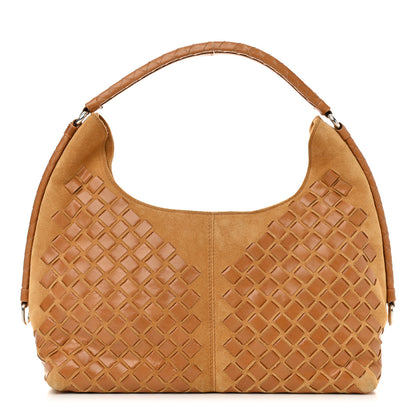 Bottega Veneta Suede Nappa Intrecciato Shoulder Bag 1 of 9