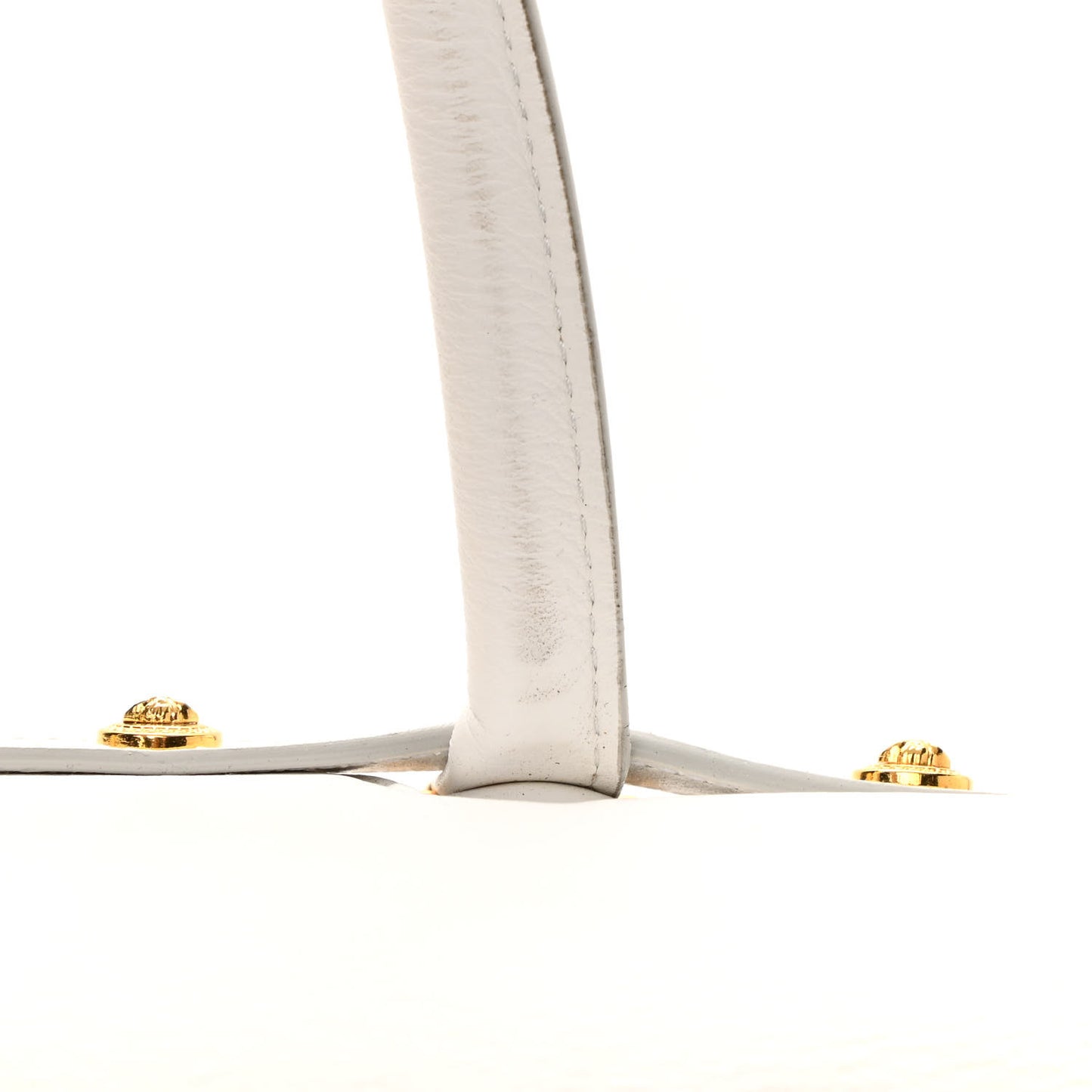 Vitello Calfskin Large Signature Tote White