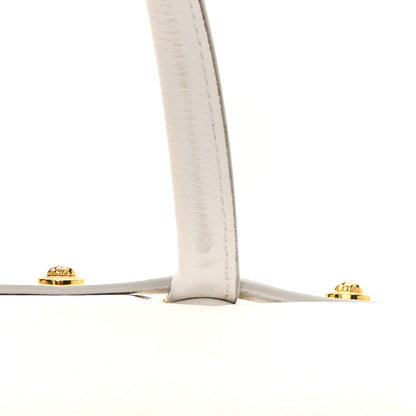 Versace Vitello Calfskin Large Signature Tote White 13 of 16