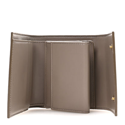 Celine Grained Calfskin Small Tri-Fold Wallet Pebble 5 of 9