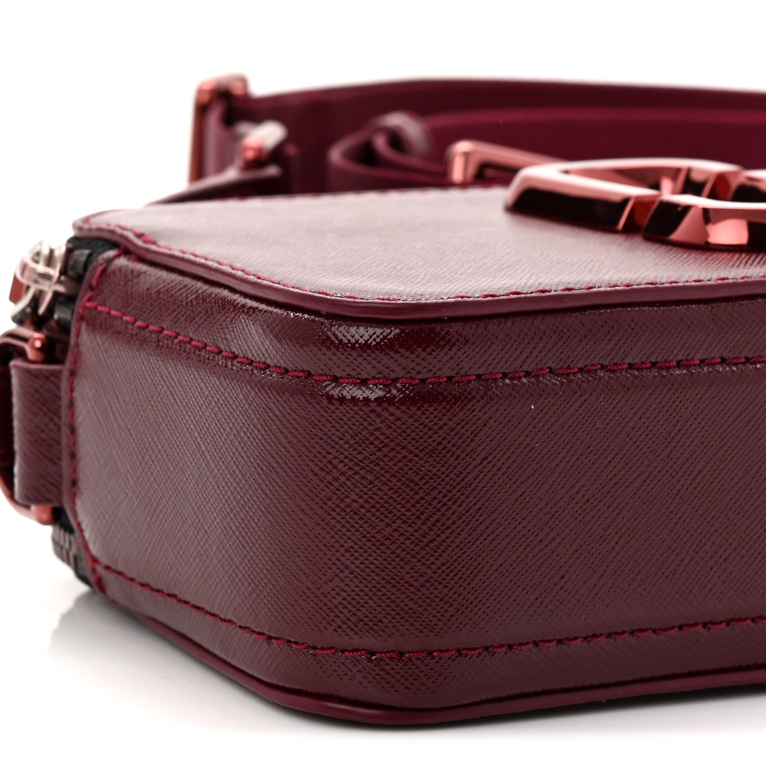 Marc Jacobs Saffiano Snapshot Camera Bag Burgundy 9 of 10