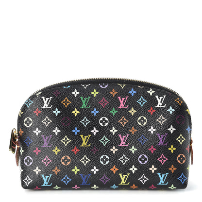 Louis Vuitton Monogram Multicolor Cosmetic Pouch Black Grenade 1 of 6