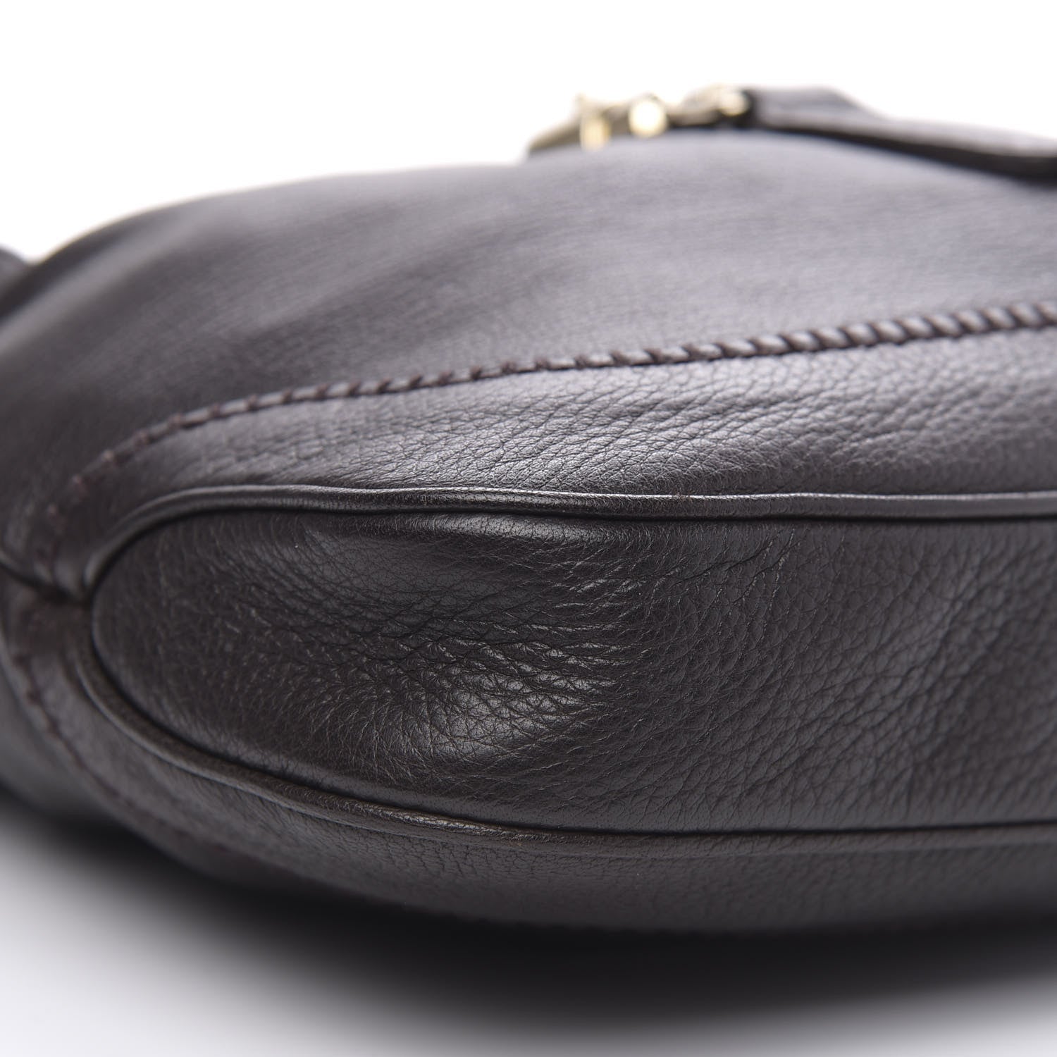 Gucci Calfskin Medium New Jackie Shoulder Bag Dark Brown 9 of 10