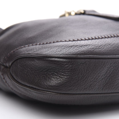 Gucci Calfskin Medium New Jackie Shoulder Bag Dark Brown 9 of 10