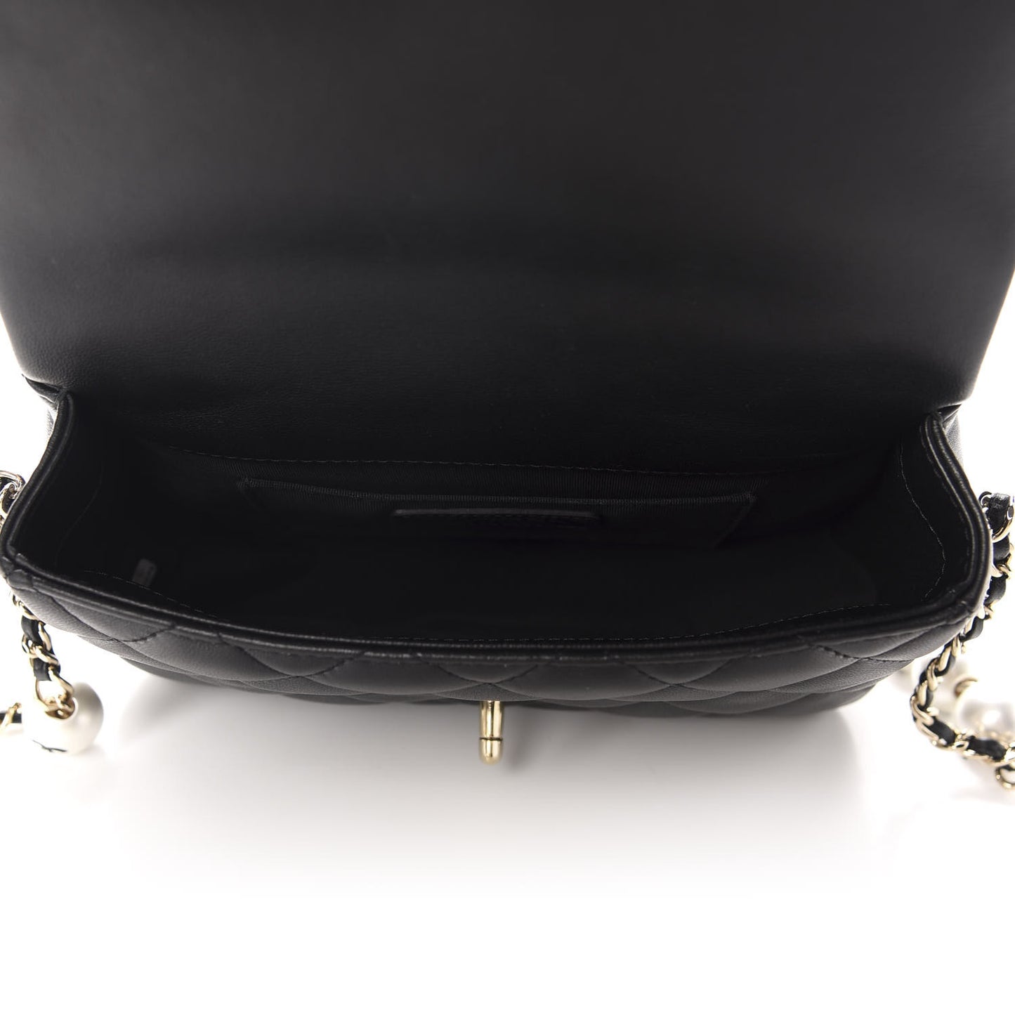 Lambskin Quilted Small My Precious Flap Black