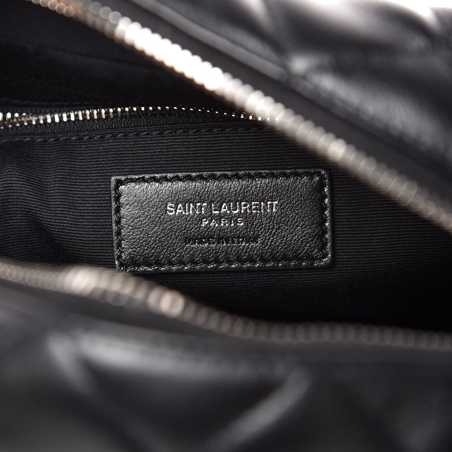 Saint Laurent Calfskin Y Quilted Monogram Small Loulou Bowling Bag Black 6 of 8