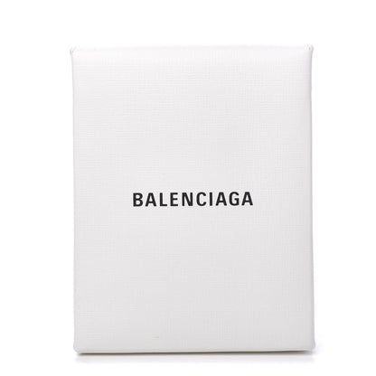 Balenciaga Squared Calfskin Logo Shopping Envelope Clutch White 1 of 10