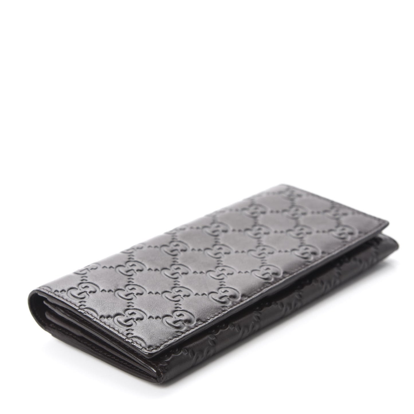 Guccissima Avel Continental Flap Wallet Brown