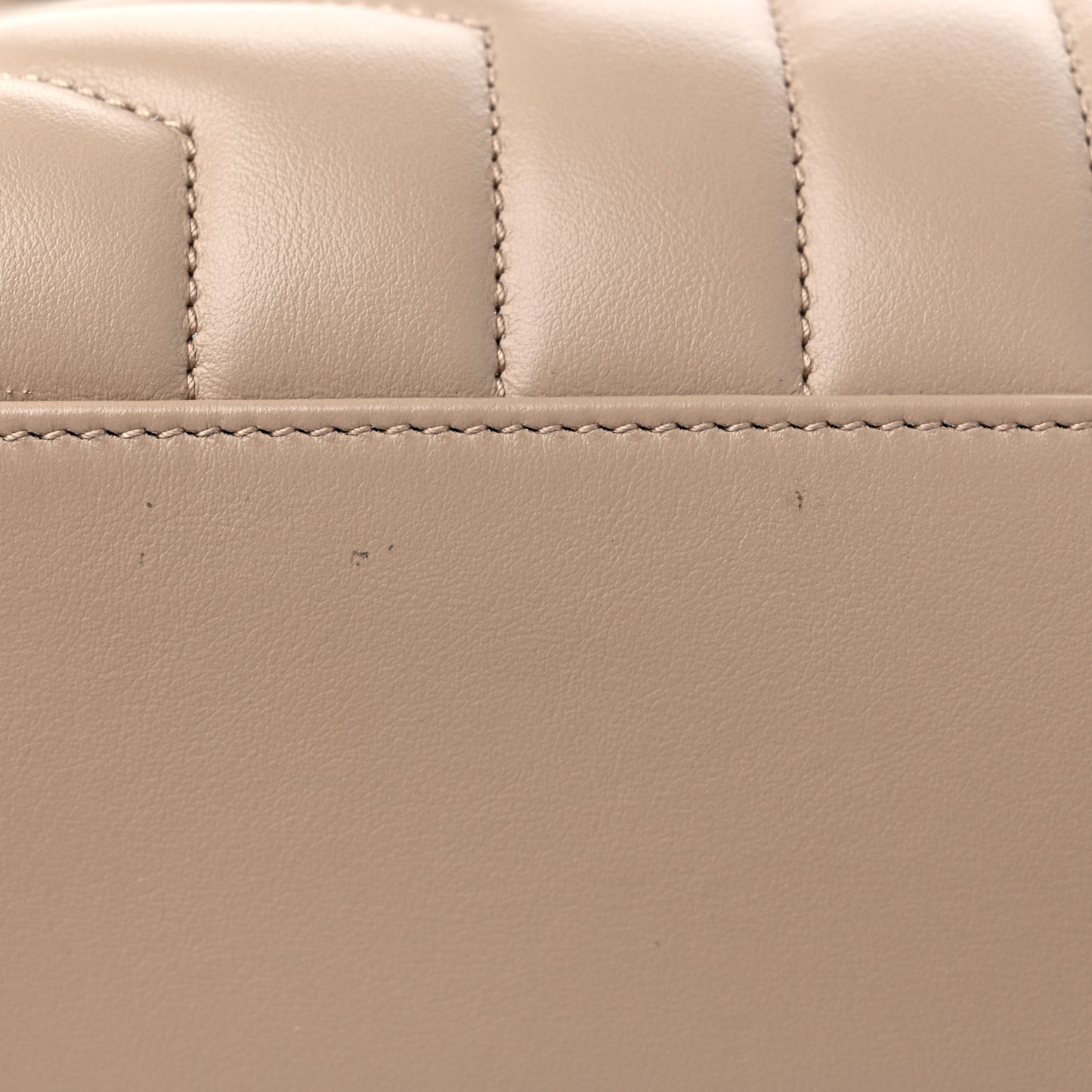 Calfskin Y Quilted Monogram Medium Loulou Chain Satchel Light Natural