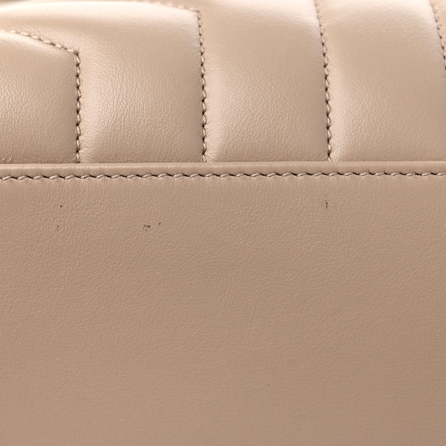 Saint Laurent Calfskin Y Quilted Monogram Medium Loulou Chain Satchel Light Natural 15 of 16