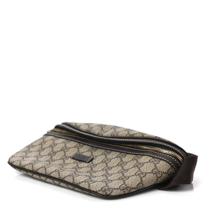 Gucci GG Supreme Monogram Belt Bag Dark Brown 16 of 17