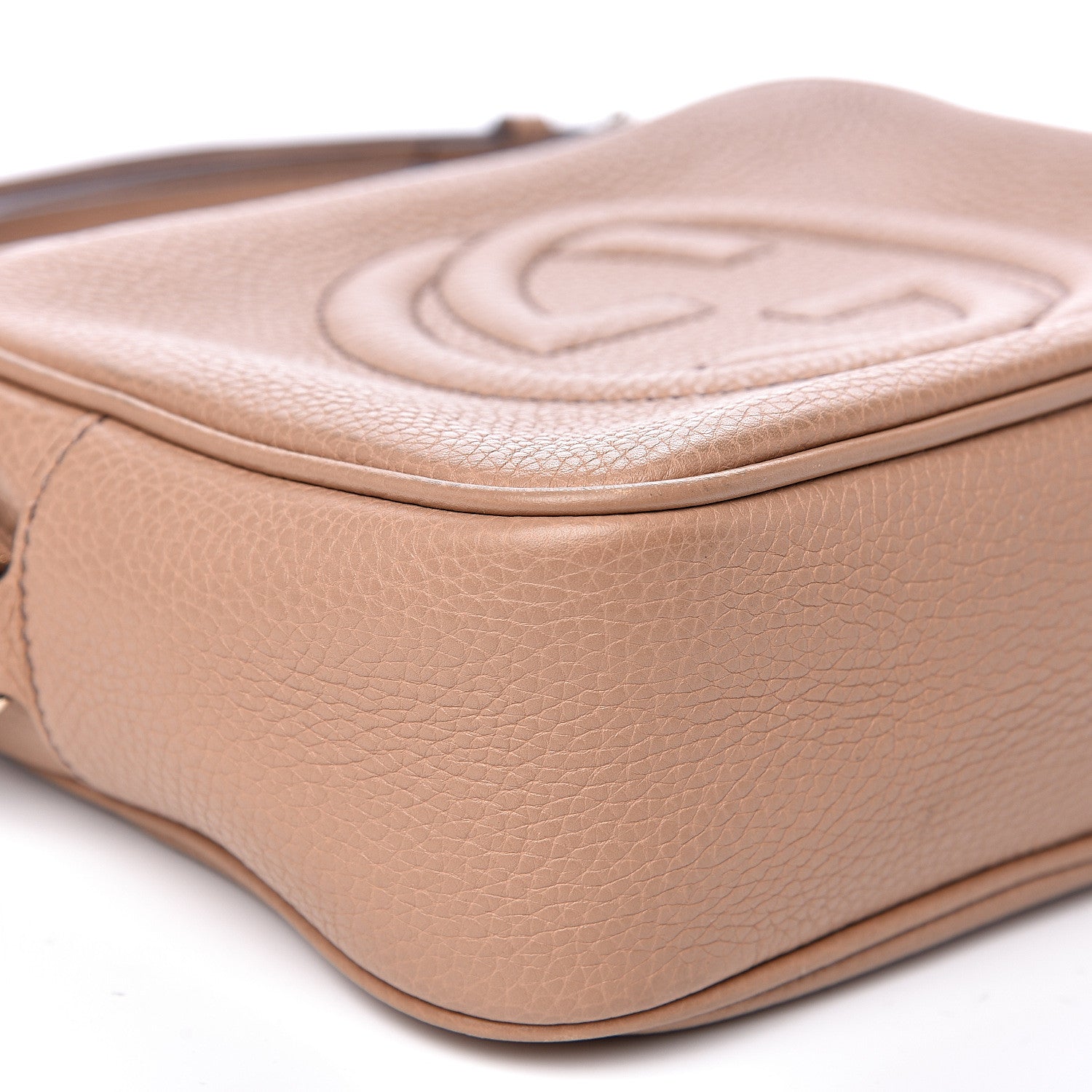 Gucci Pebbled Calfskin Small Soho Disco Bag Camelia 7 of 15