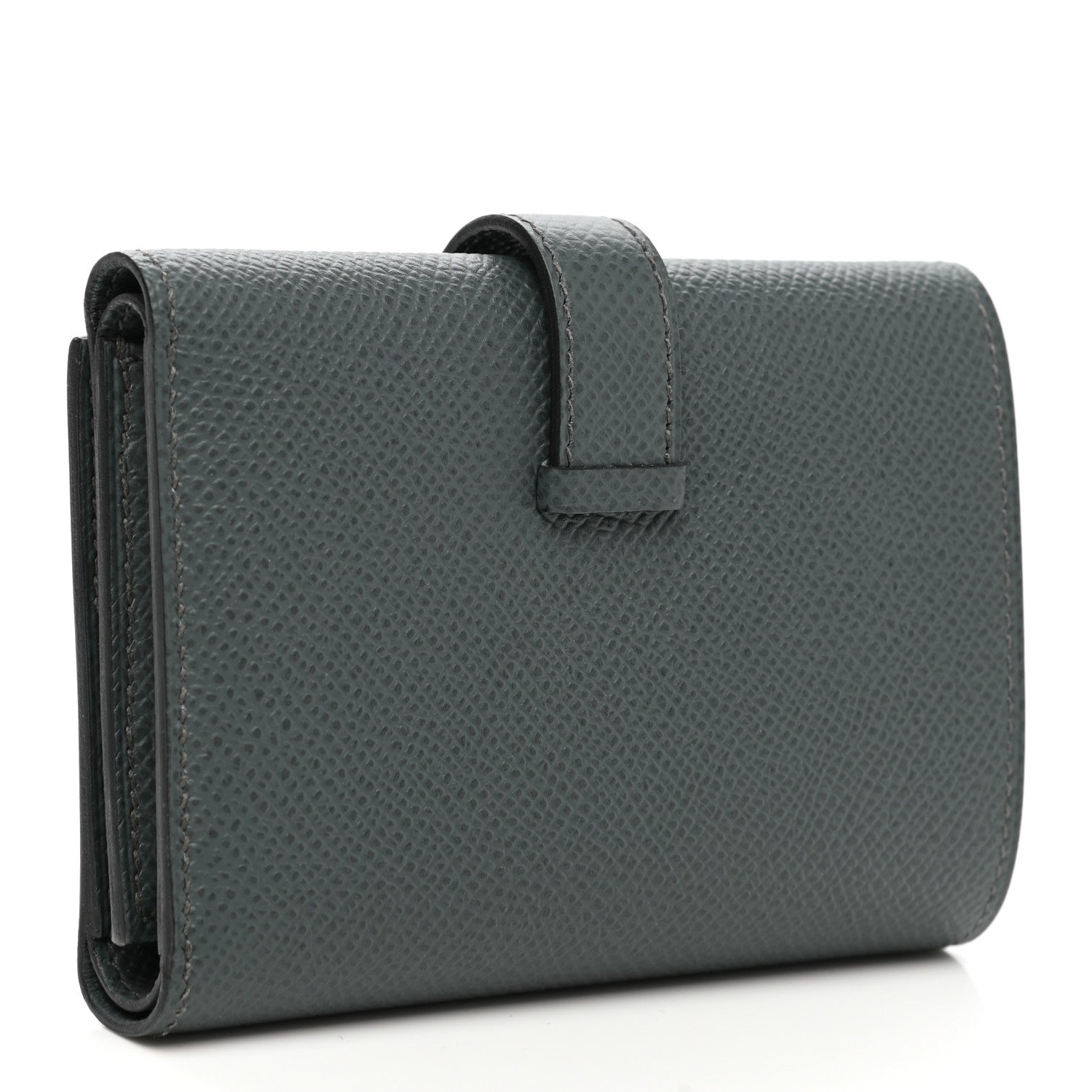 Hermes Epsom Tri-Fold Compact Bearn Wallet Bleu Orage 3 of 9