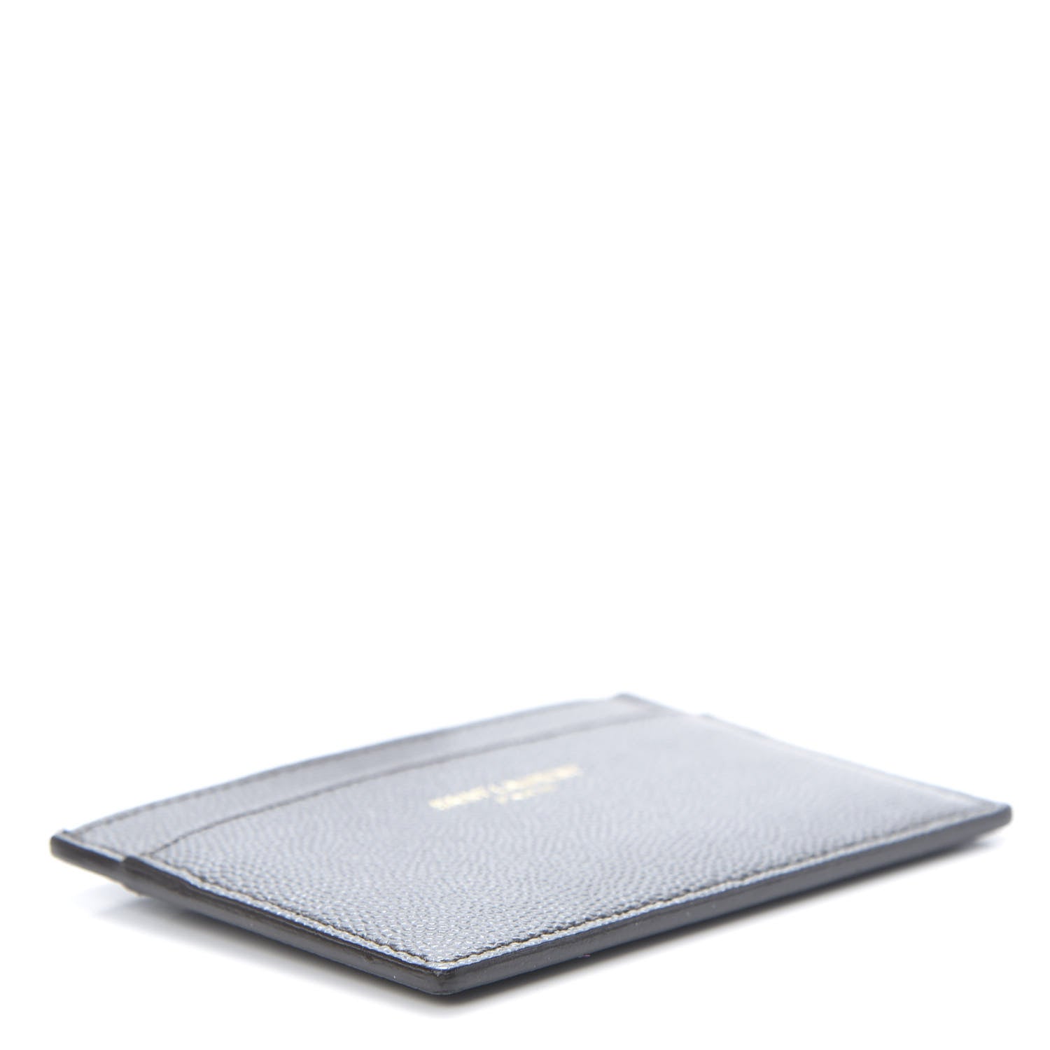 Saint Laurent Grain De Poudre Card Case Earth 4 of 8