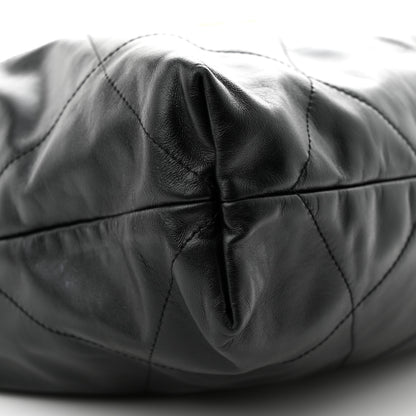 Chanel Shiny Calfskin Quilted Chanel 22 Black 9 of 11