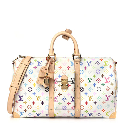 Louis Vuitton LV X TM Monogram Multicolor Keepall Bandouliere 45 White 1 of 8