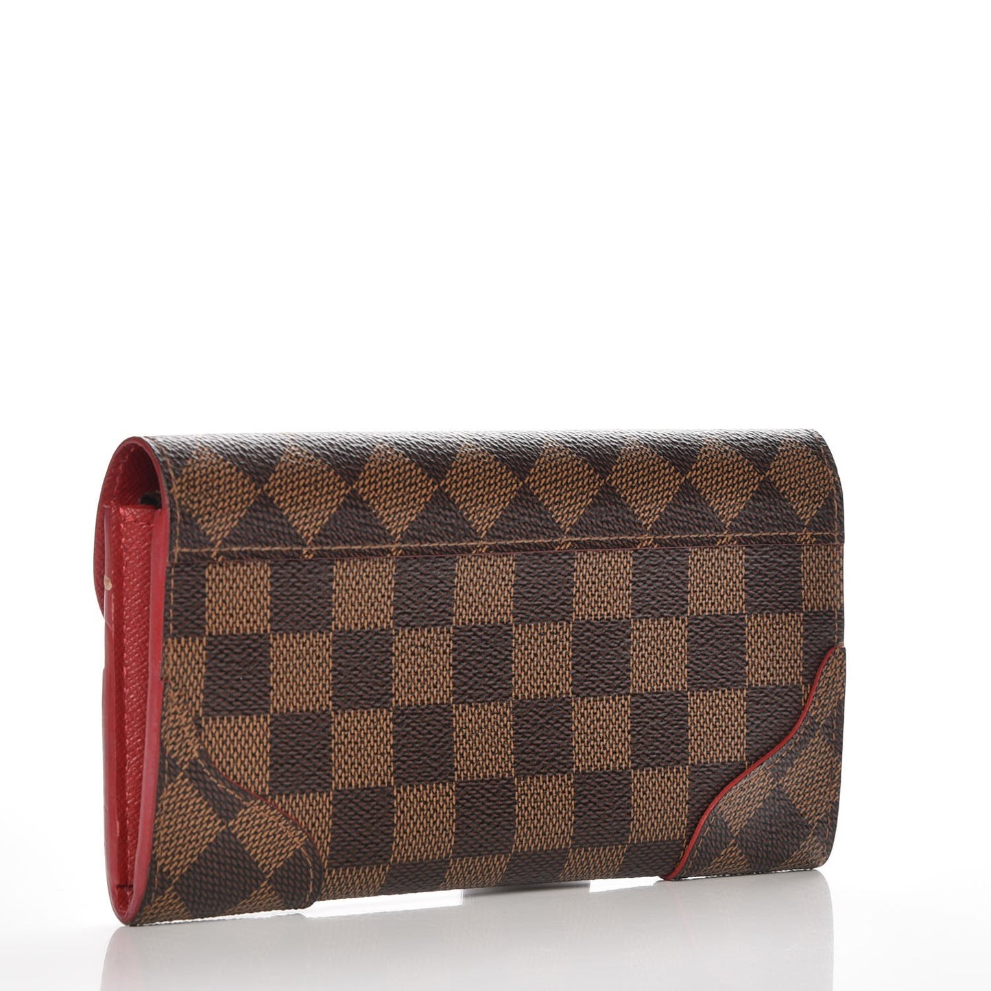 Damier Ebene Caissa Wallet Cherry