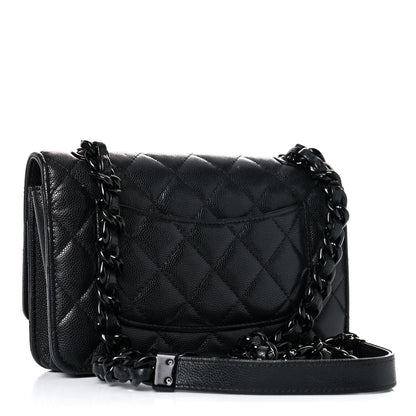 Chanel Caviar Quilted My Everything Wallet On Chain WOC Black 3 of 25