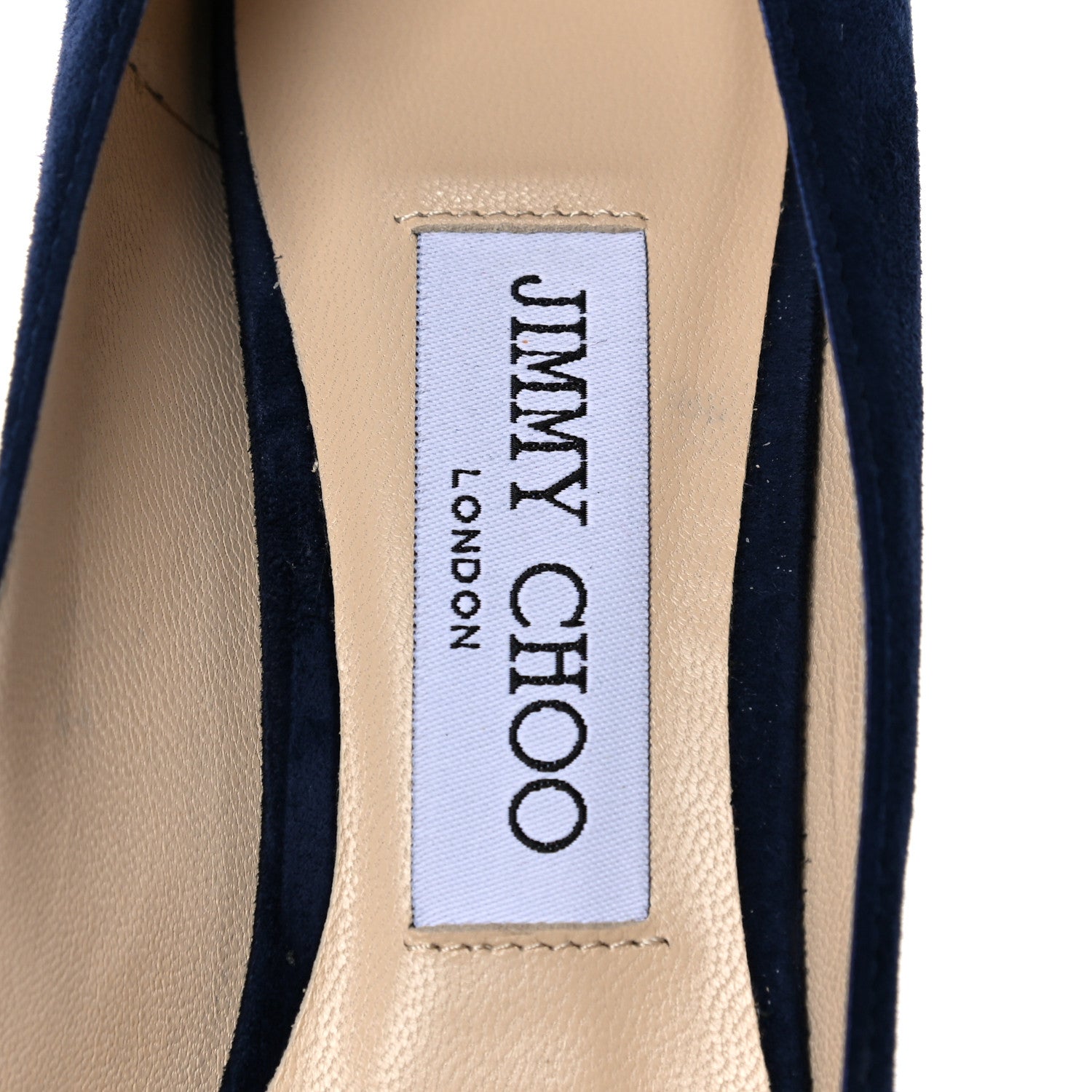 Jimmy Choo Suede Pumps 37 Navy 7 of 8