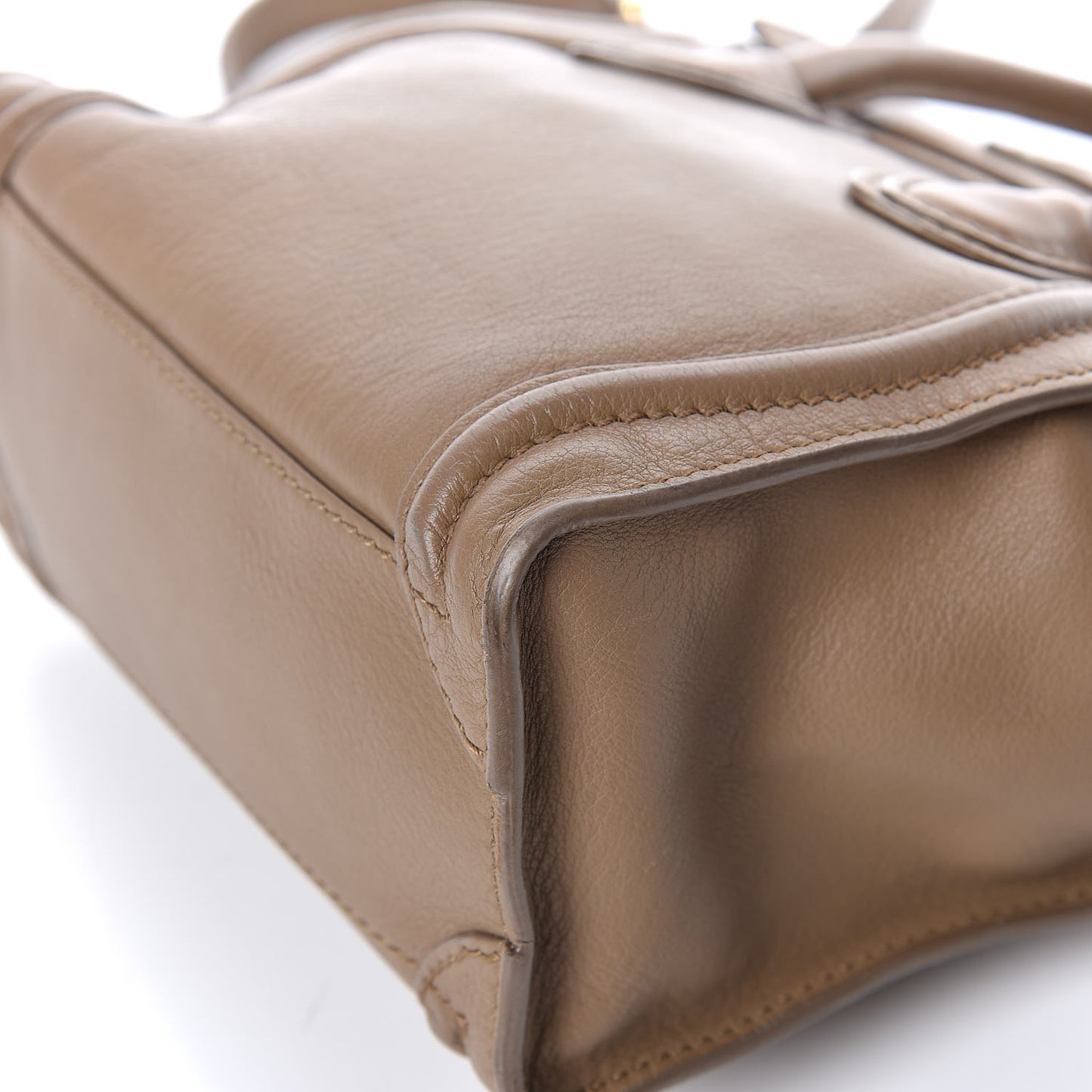 Smooth Calfskin Nano Luggage Camel