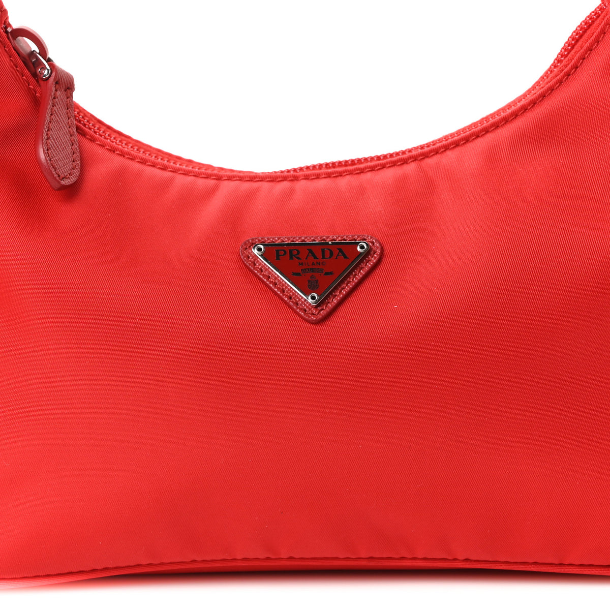 Prada Tessuto Nylon Mini Re-Edition 2000 Bag Rosso 9 of 11