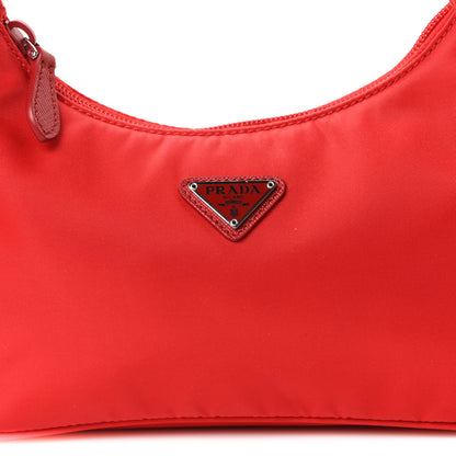 Prada Tessuto Nylon Mini Re-Edition 2000 Bag Rosso 9 of 11