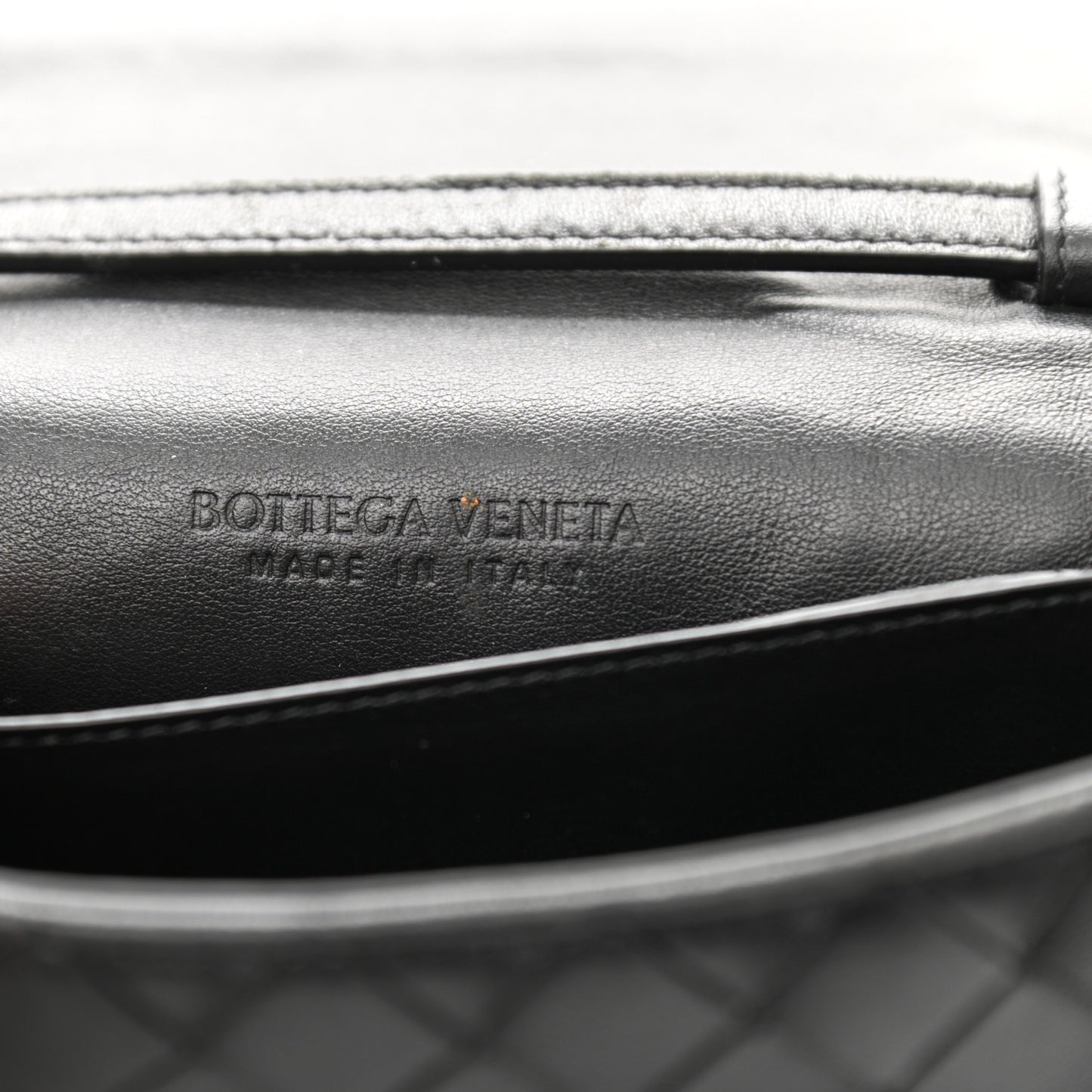 Nappa Intrecciato Mini Crossbody Bag Black