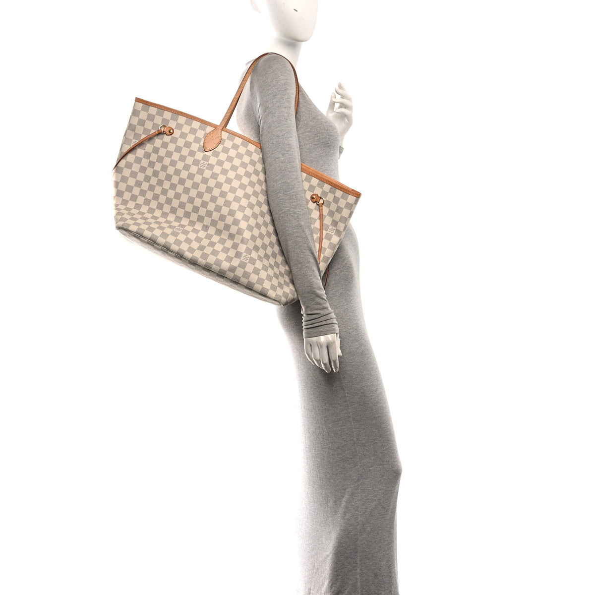 Louis Vuitton Damier Azur Neo Neverfull GM Rose Ballerine 2 of 11