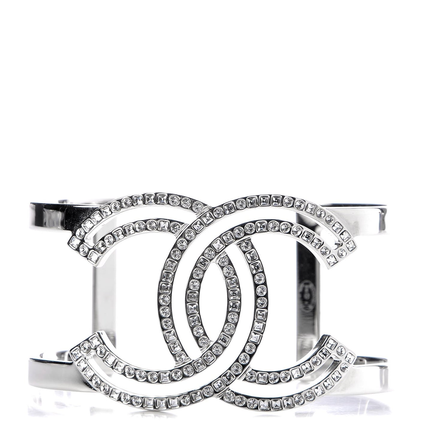 Crystal CC Cuff Silver