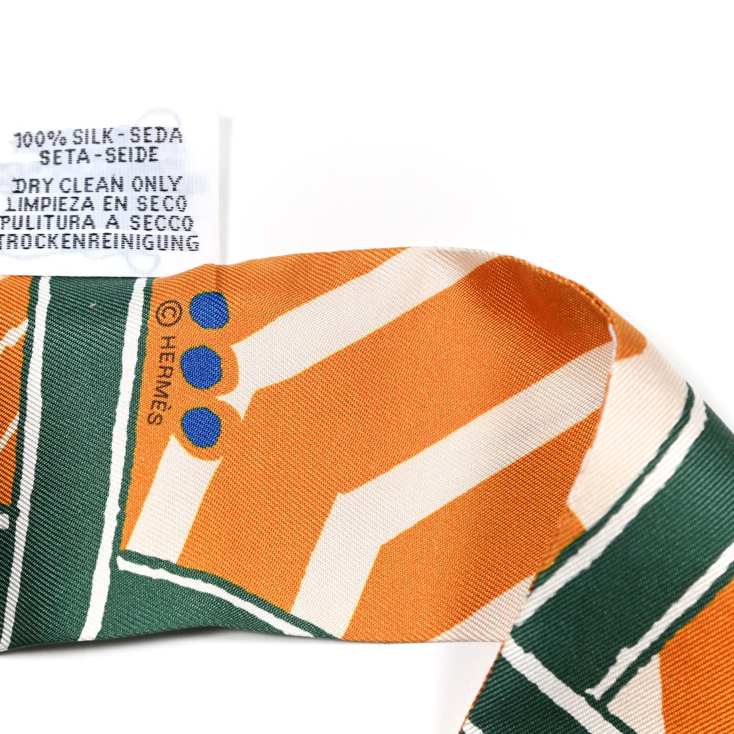 Hermes Silk Jeu de Soie Uniforme Twilly 3 of 4