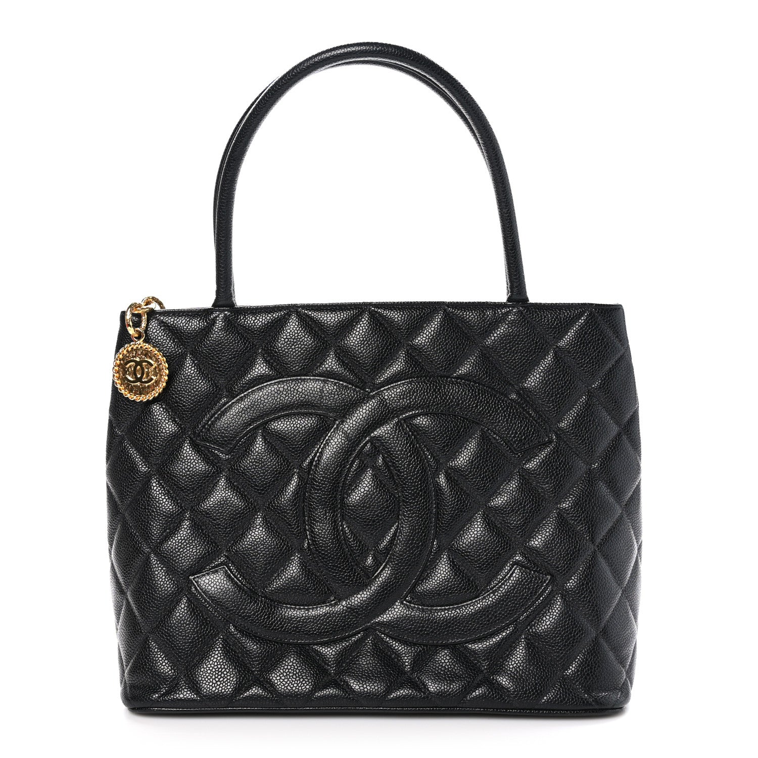 Chanel Caviar Quilted Medallion Tote Black 1 of 11