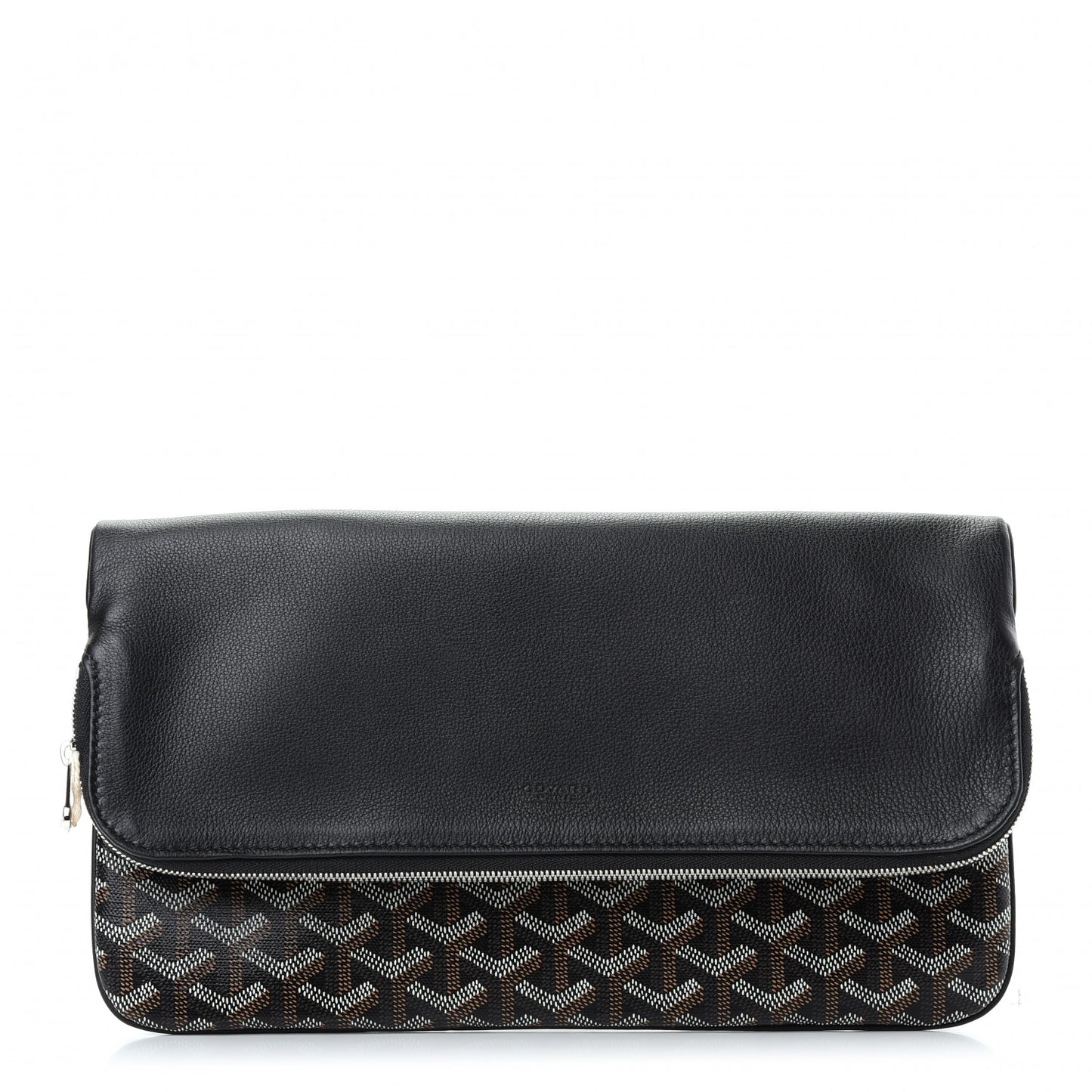 Goyardine Sainte Marie Soft Clutch Black