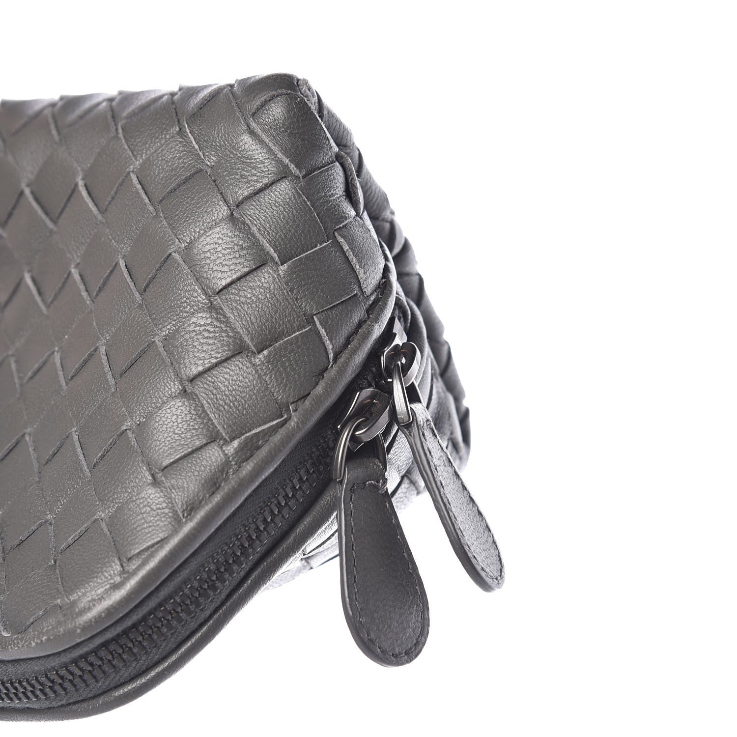 Bottega Veneta Nappa Intrecciato Cosmetic Pouch Grey 11 of 11