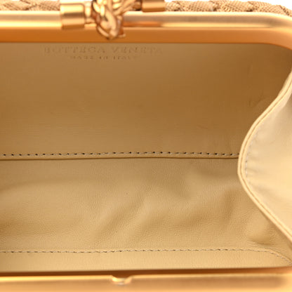 Bottega Veneta Intreccio Oro Bruciato Knot Clutch 5 of 6