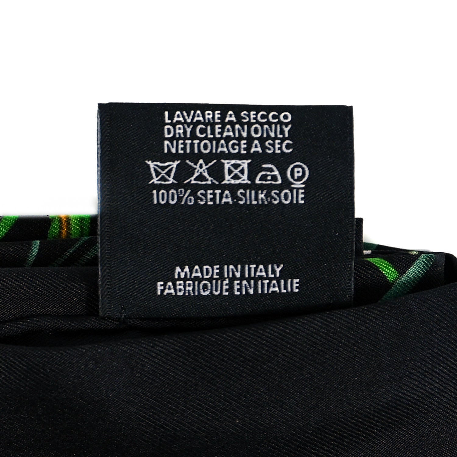 Gucci Silk Twill Flora Beauty Square Scarf Black 4 of 4
