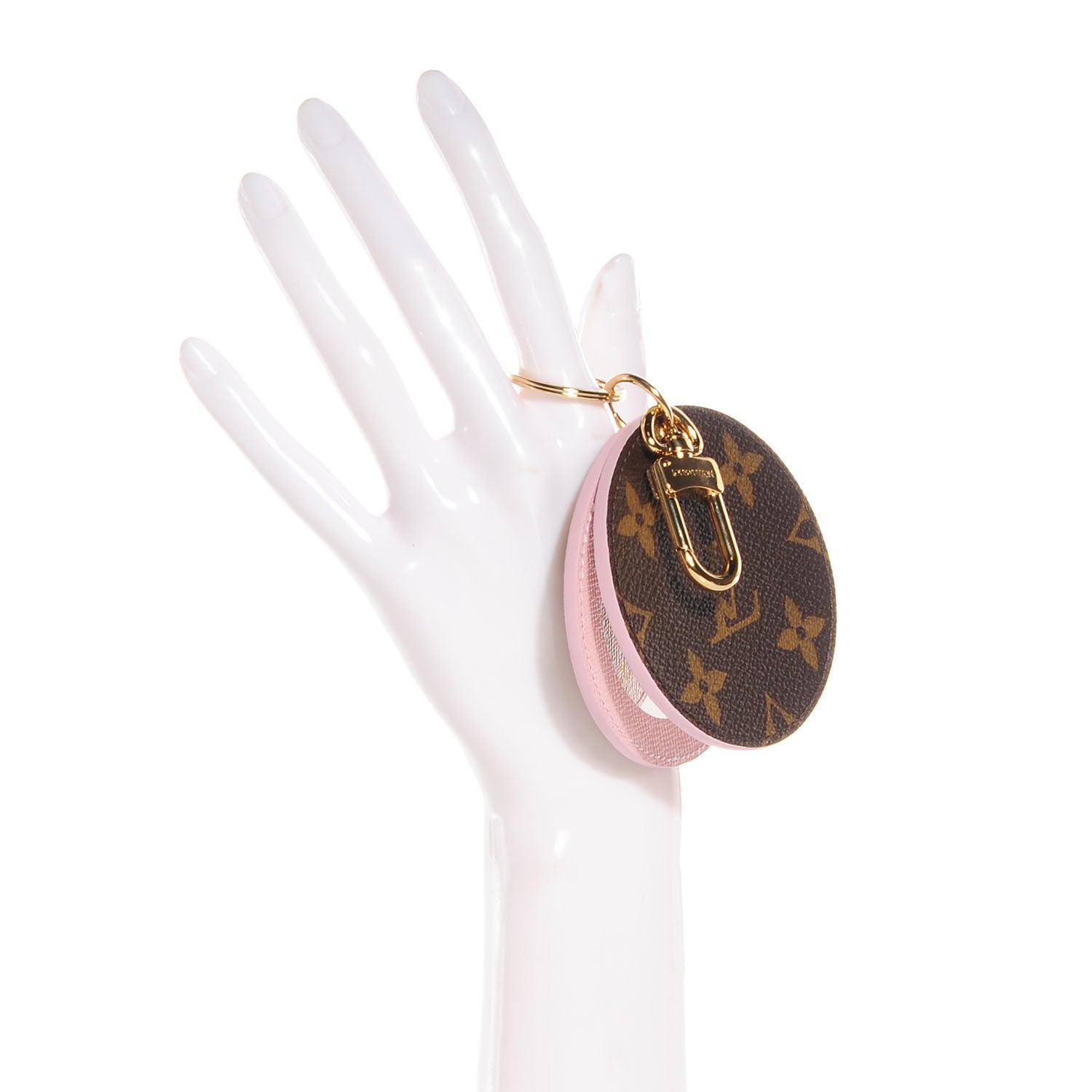 Louis Vuitton Monogram LV Mirror Key Holder Rose Ballerine 2 of 8