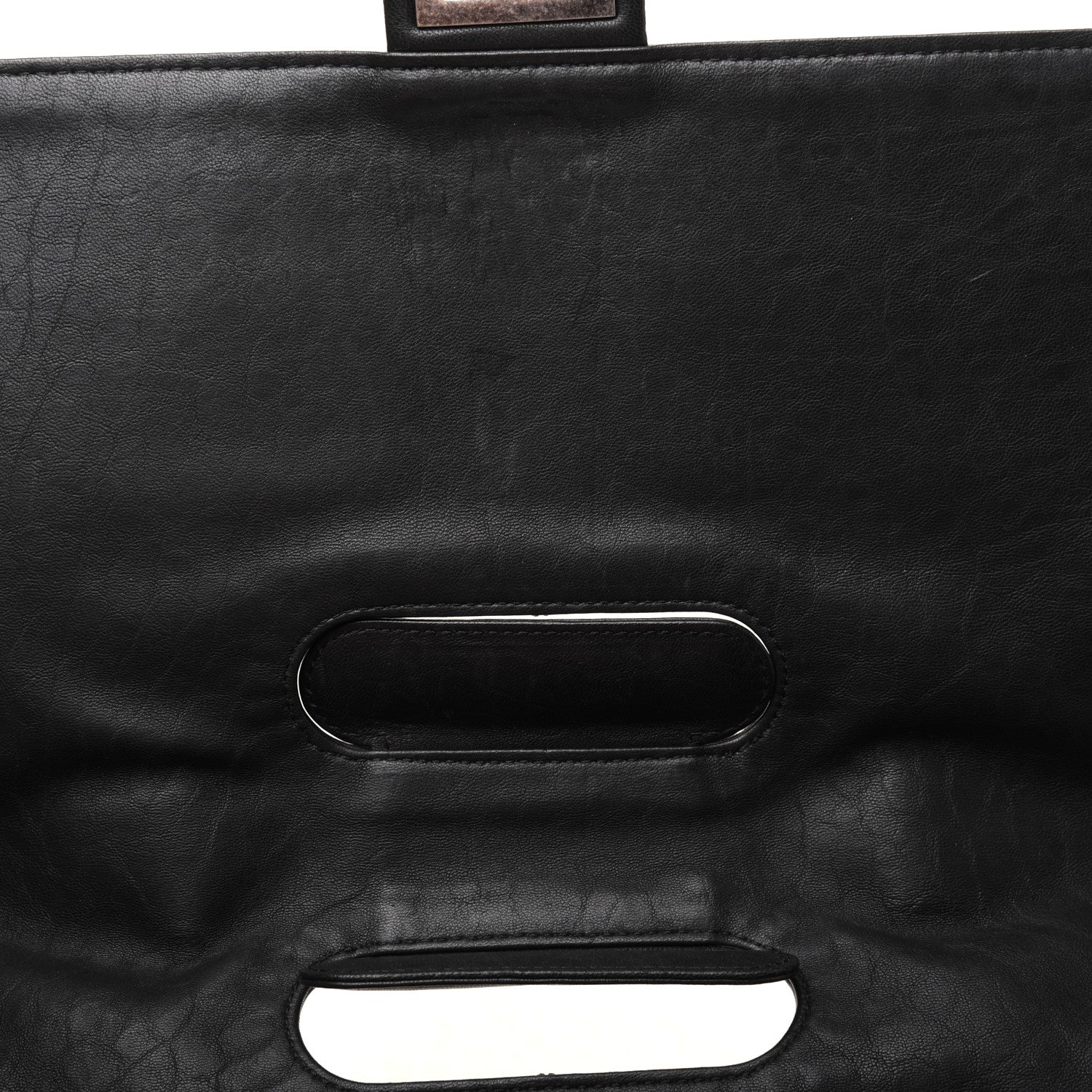 Chanel Washed Lambskin Maxi Take Away Flap Bag Black 12 of 23