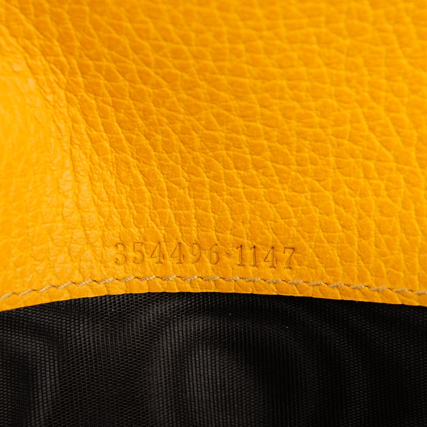 Dollar Calfskin Swing Continental Wallet Yellow