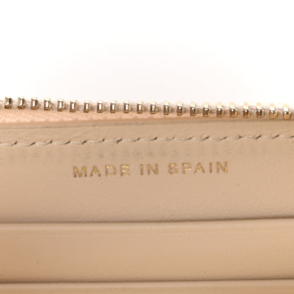 Chanel Caviar Quilted Medium Zip Around Wallet White 7 of 8