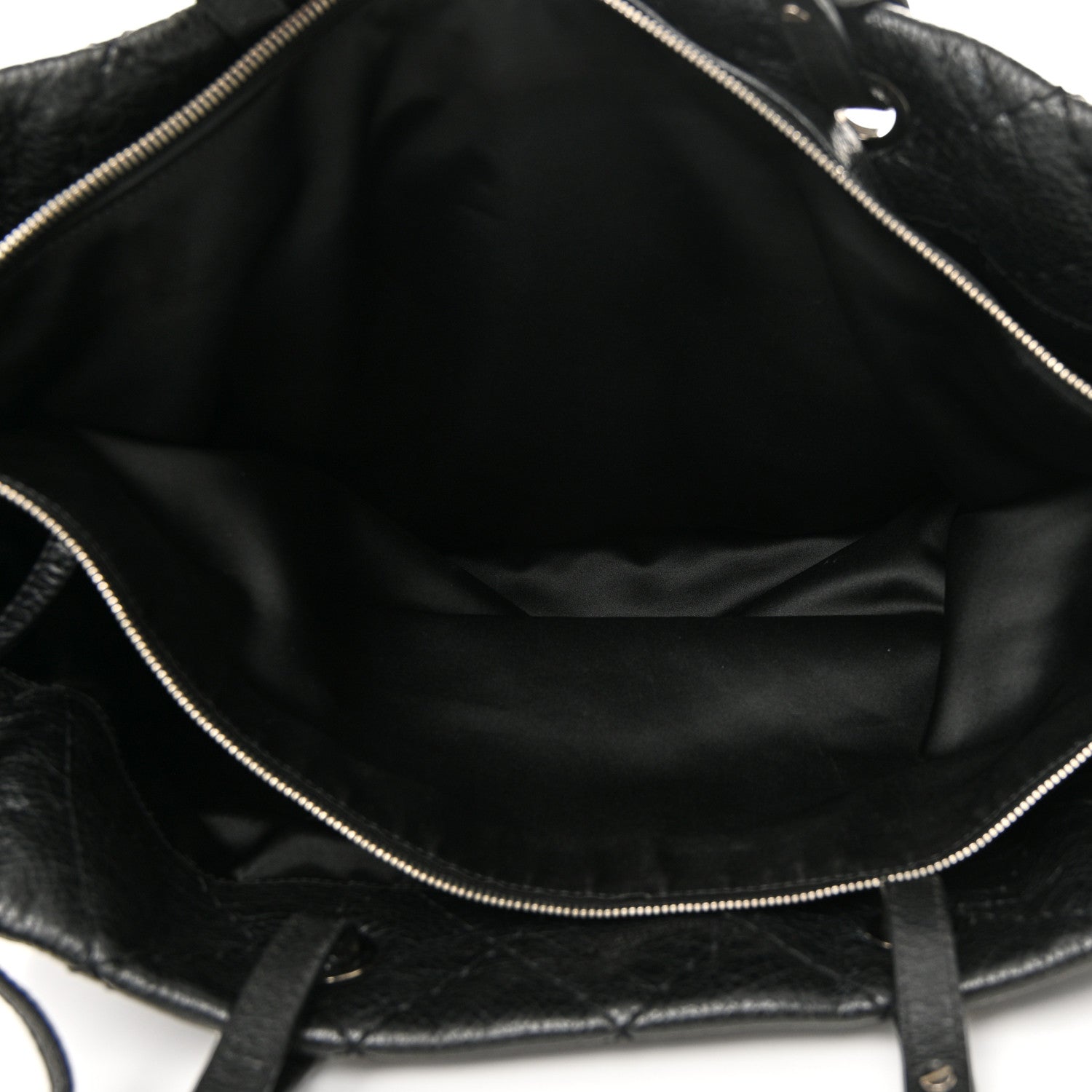 Chanel Glazed Calfskin Large On The Road Tote Black 5 of 10
