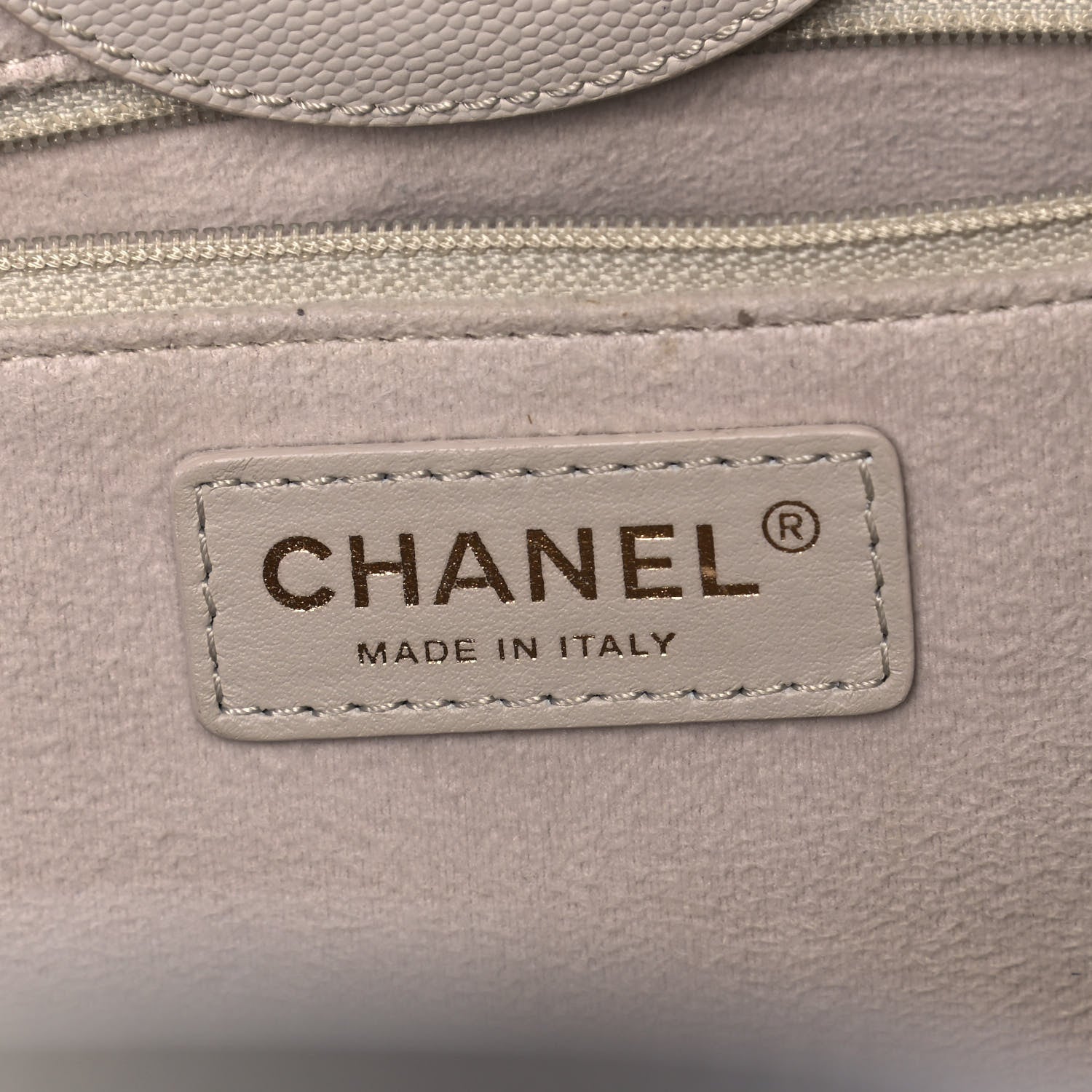 Chanel Caviar Medium Studded Deauville Tote Ivory 5 of 14